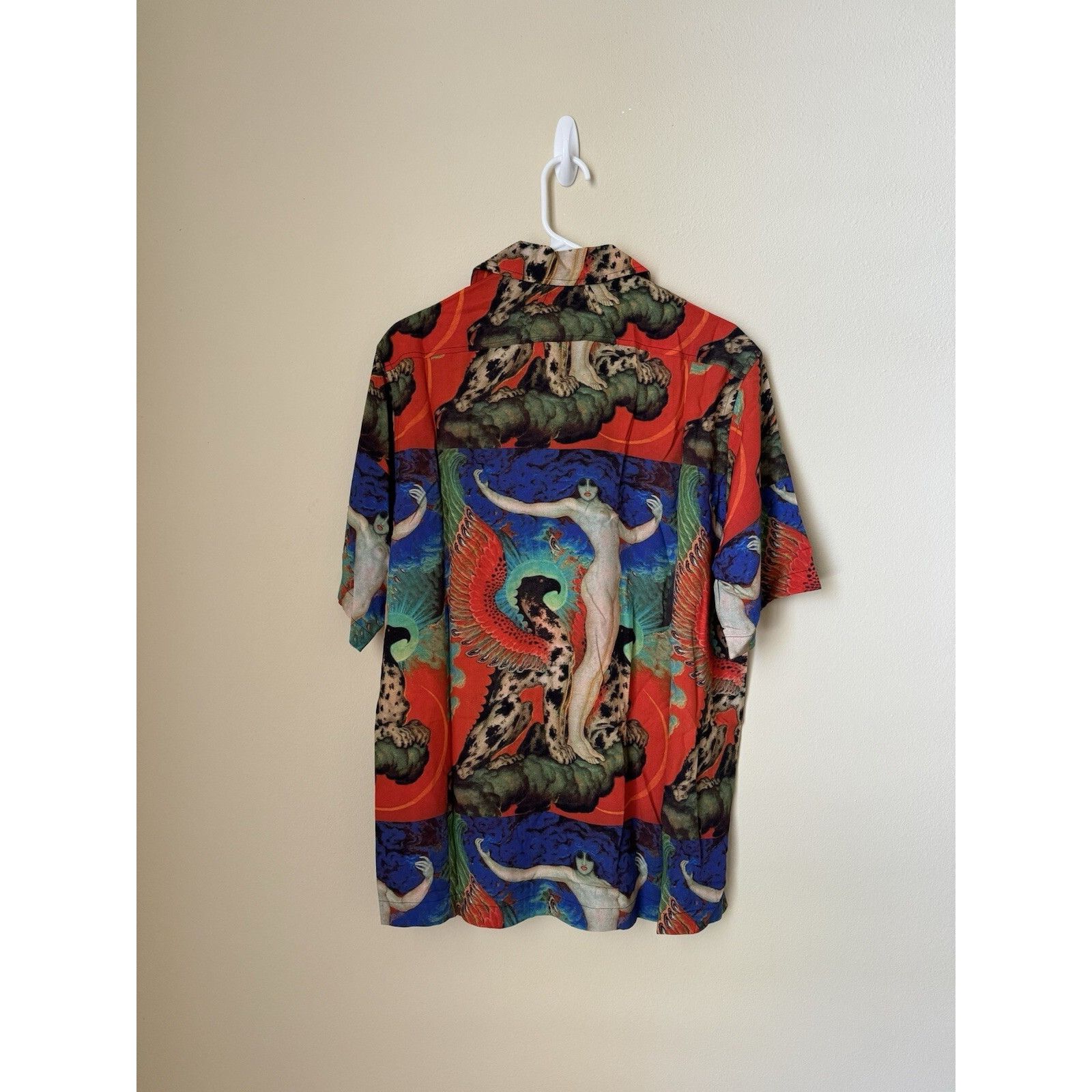 Rhude Rhude New Dragon Print Button Up Shirt Viscose Multicolor La Size US L / EU 52-54 / 3 - 5 Thumbnail