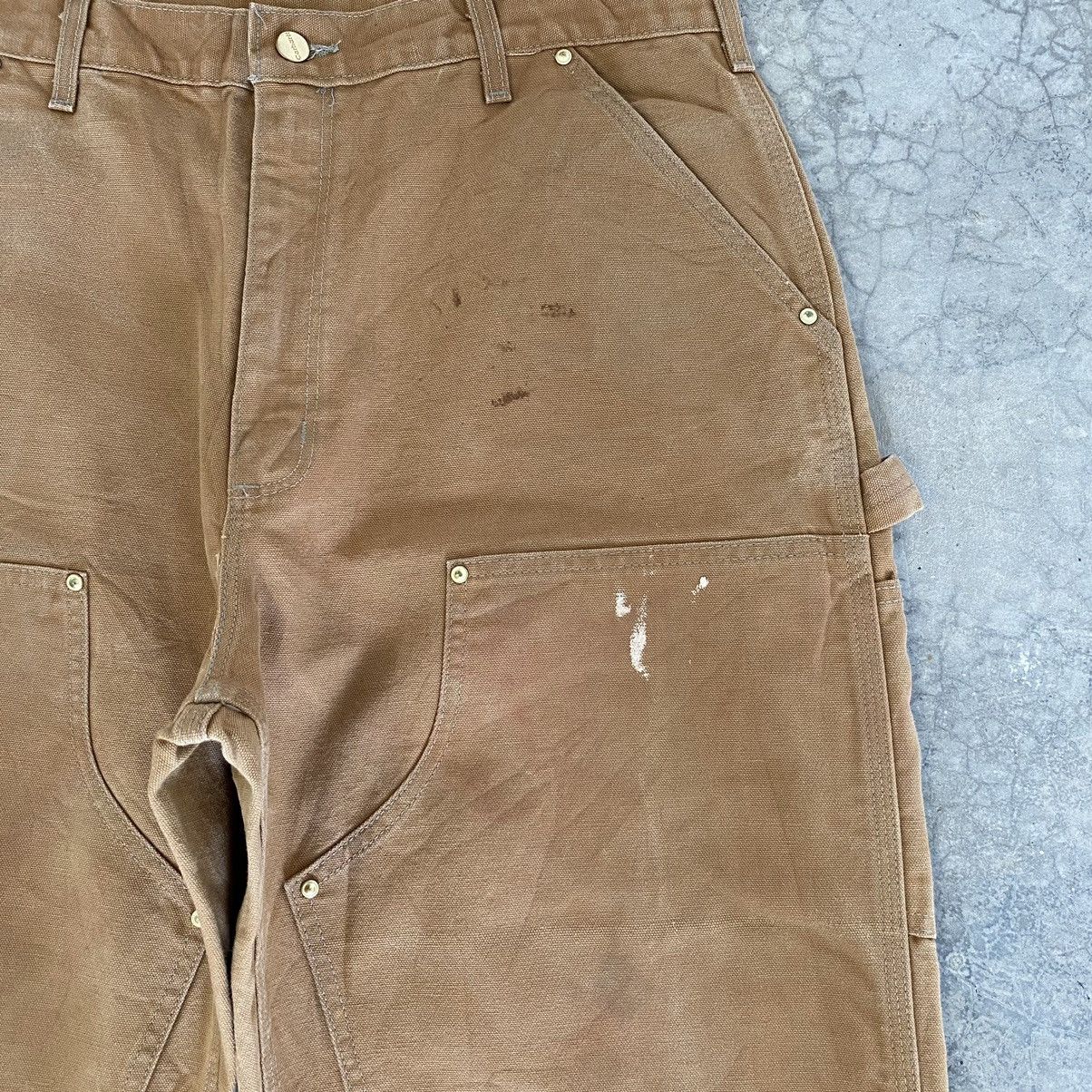 Carhartt Vintage Carhartt Double Knee Tan Carpenter Workwear Pants Size US 35 - 10 Thumbnail