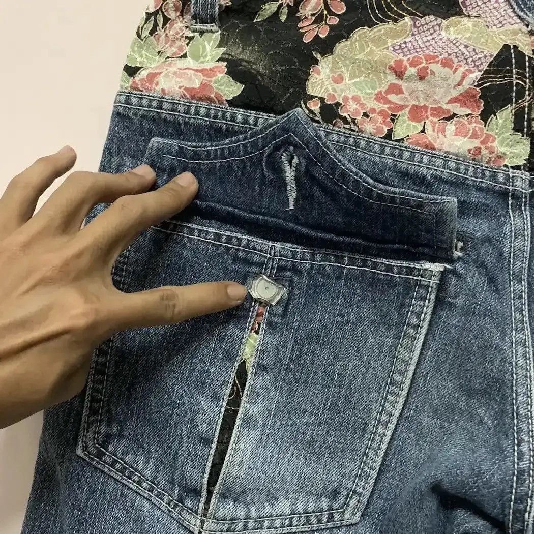 Kaihara Denim Vintage Gumu Patch Work Style Denim Pants W32 L33 Size US 32 / EU 48 - 10 Thumbnail