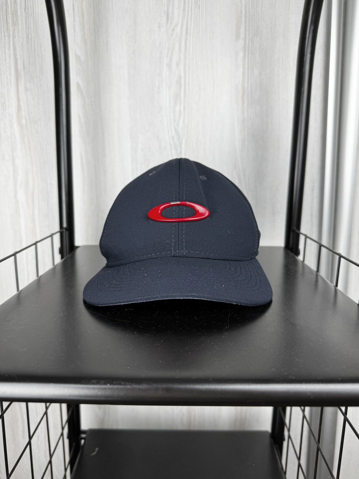 Oakley Oakley Tincan Navy Blue/Red vintage flex cap Size ONE SIZE - 4 Thumbnail