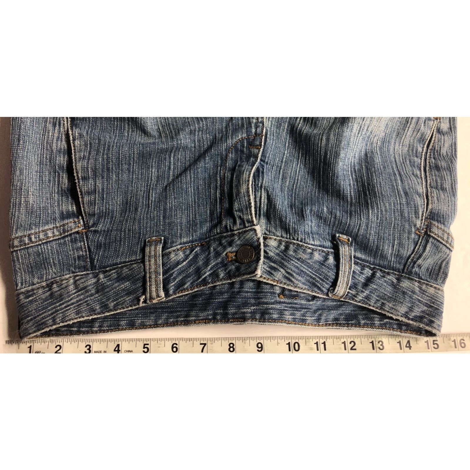 Vintage J. Galt Jeans Womens Flared Legs Y2k Size S Small 99% Cotton 1% Elastan Blue Wide-Leg Jeans Womens Size 28" / US 6 / IT 42 - 4 Thumbnail