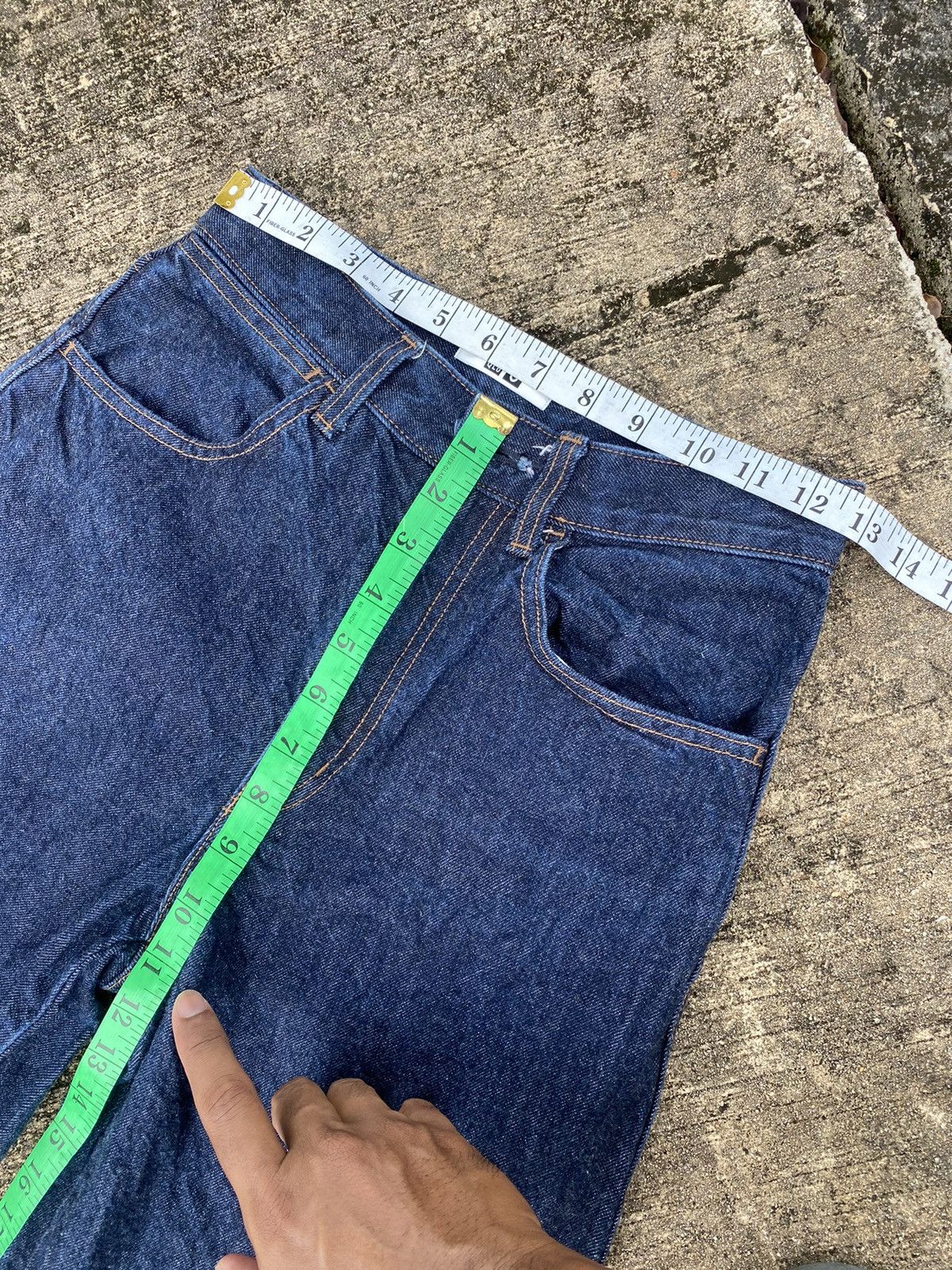 Lemaire × Uniqlo Uniqlo x Lemaire Japan Baggy Blue Denim Pants Jeans Size 25" / US 0 / IT 36 - 9 Thumbnail