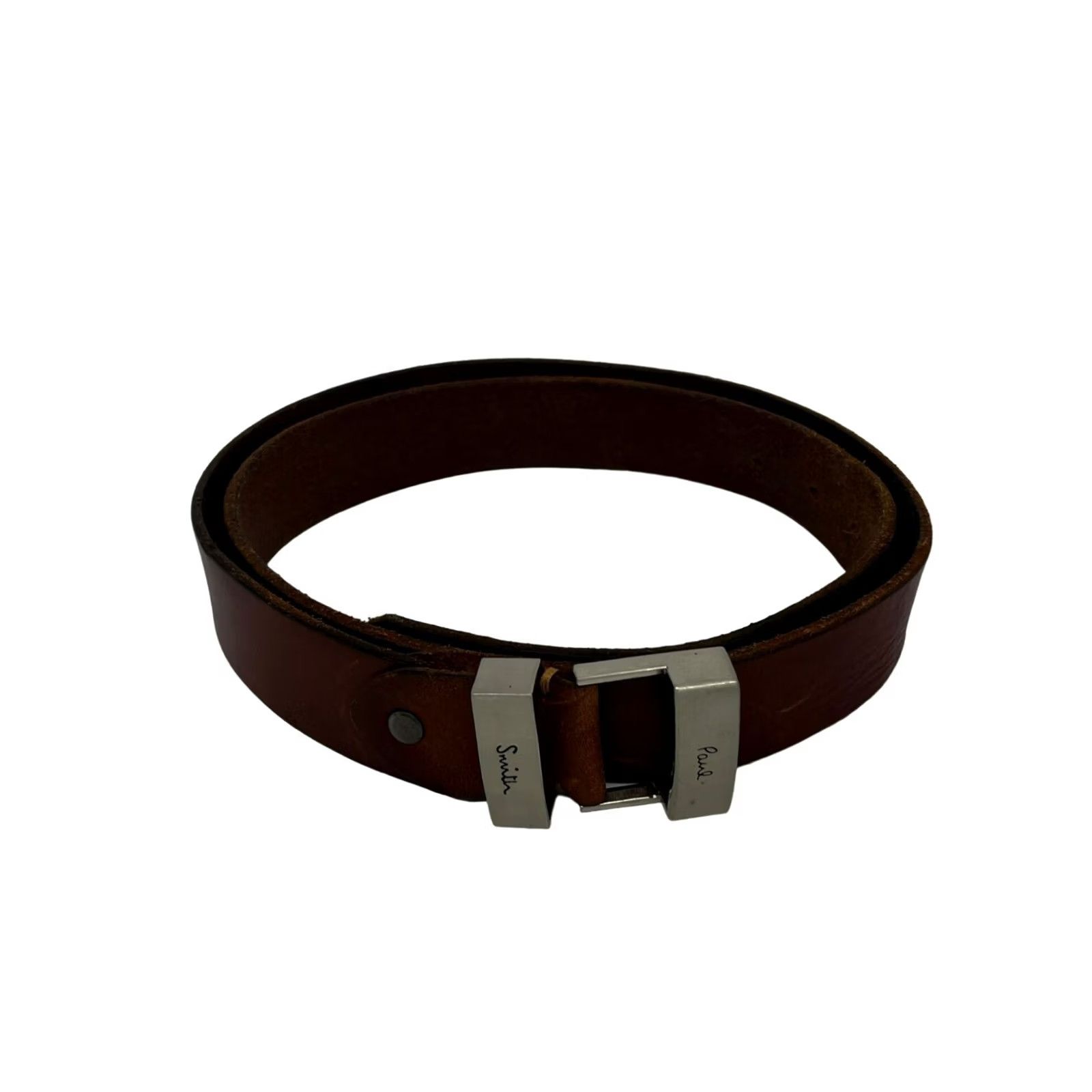 Paul Smith Paul Smith Men Belt Leather Brown 50” Size Mens Buckle Pre-Owned Like New Size ONE SIZE - 2 Thumbnail