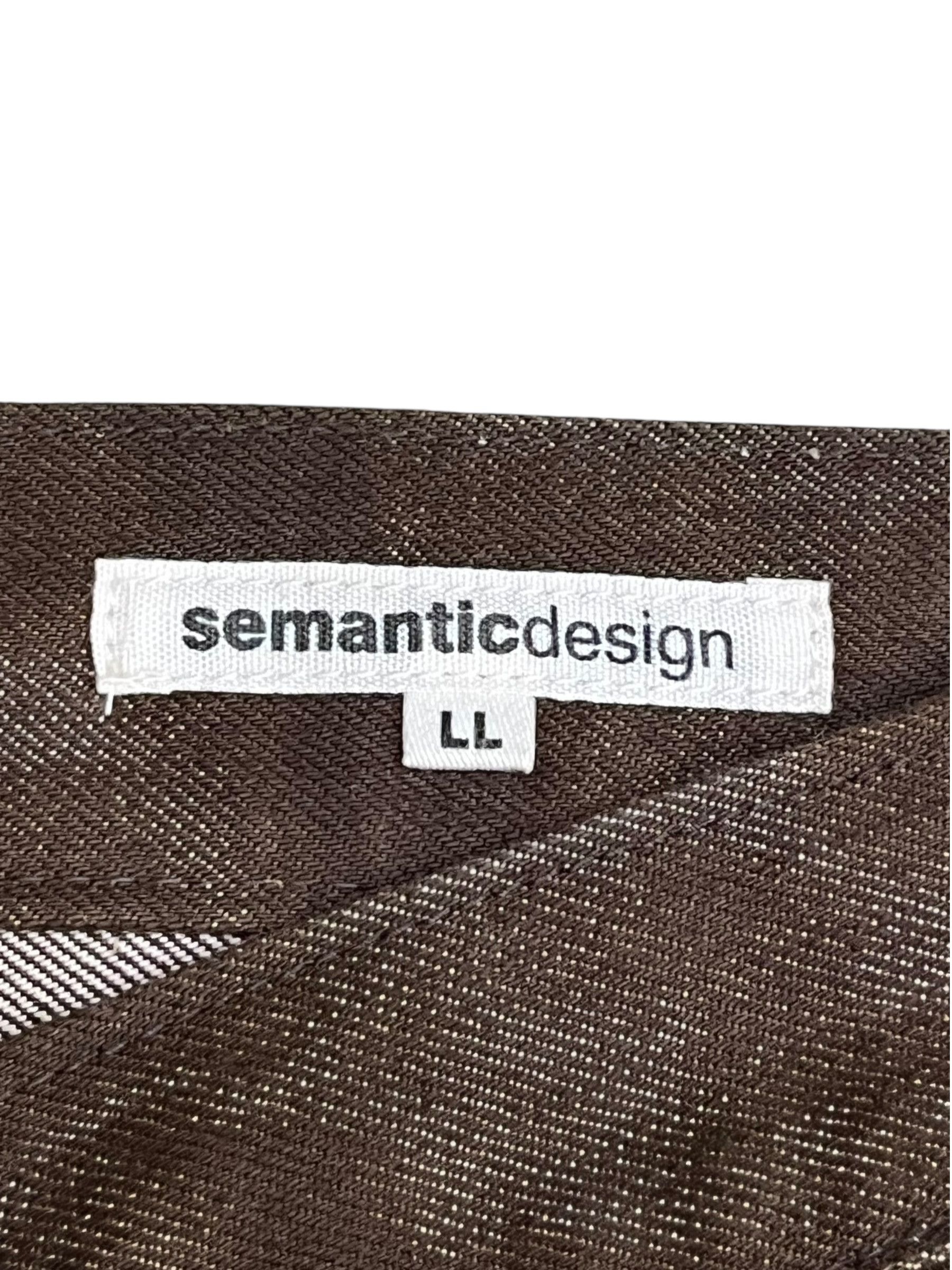 semanticdesign Vtg Semantic Design Abstract Spot Rust Grunge Runway Flares Size US 31 - 13 Thumbnail