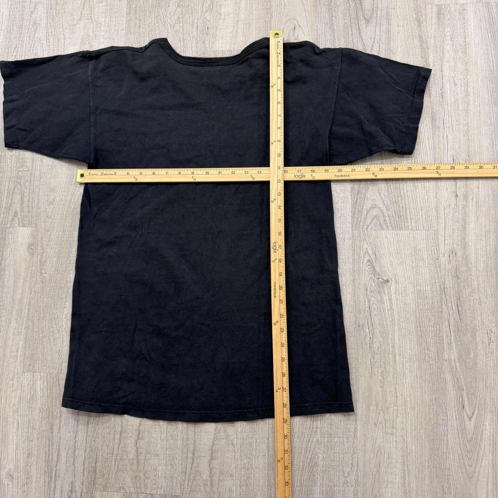 Champion Vintage Champion Script Spellout Shirt Large Black Faded Size US L / EU 52-54 / 3 - 8 Thumbnail