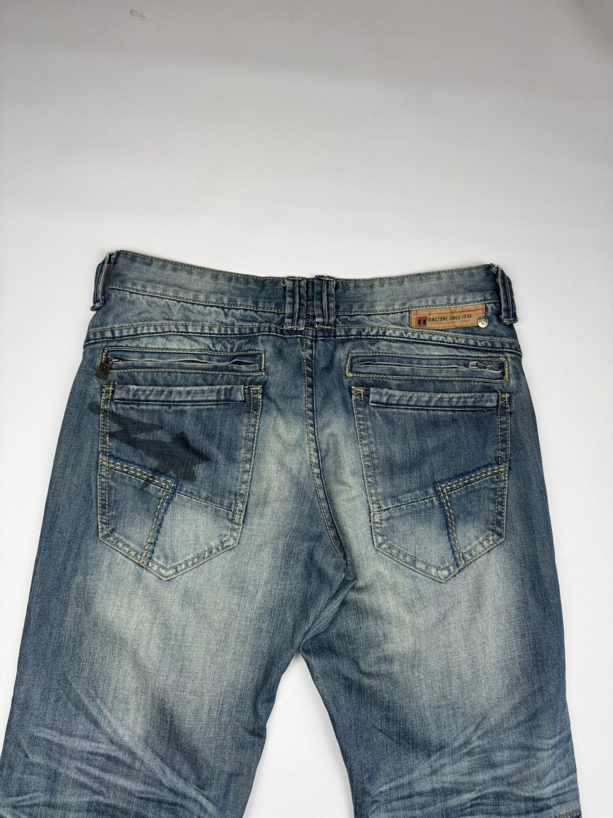 If Six Was Nine Vintage Junya Watanabe Style Distressed Jeans Size US 33 - 3 Thumbnail