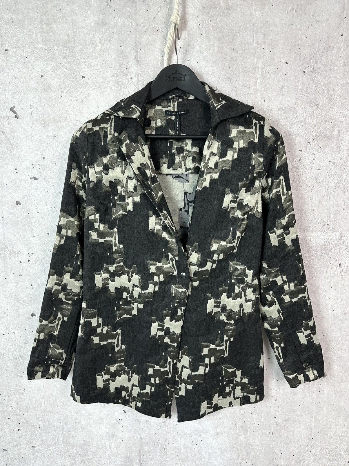 Vintage Sarah Pacini Made in Italy Camo Style Blazer