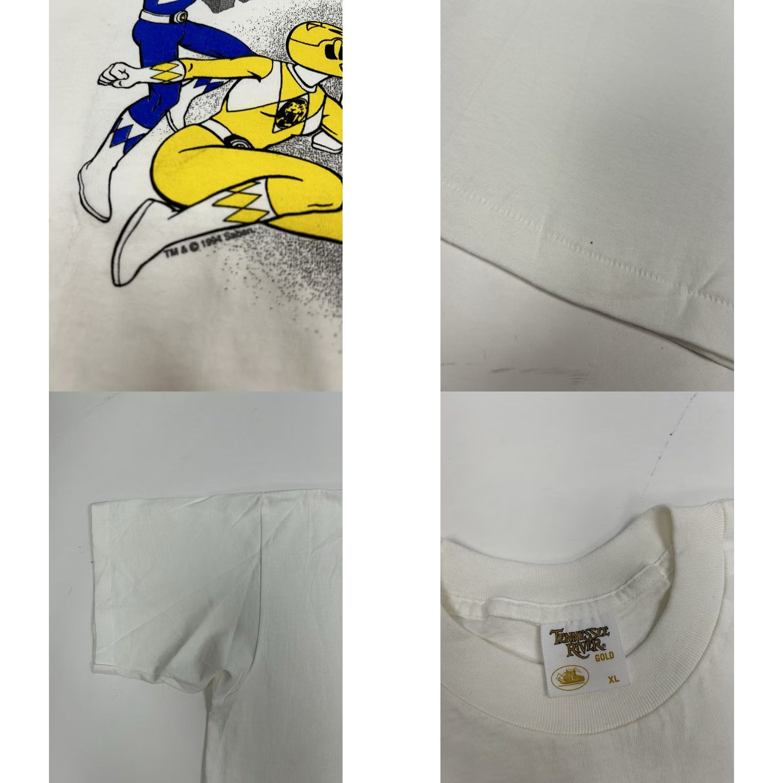 Saba VINTAGE Mighty Morphin Power Rangers Shirt 1994 Saban Rare XL Adult Black Mens Size US XL / EU 56 / 4 - 8 Thumbnail