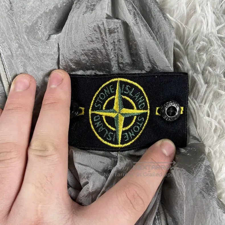 Stone Island Stone Island Silver Metal Nylon Jacket Size US XXL / EU 58 / 5 - 3 Thumbnail