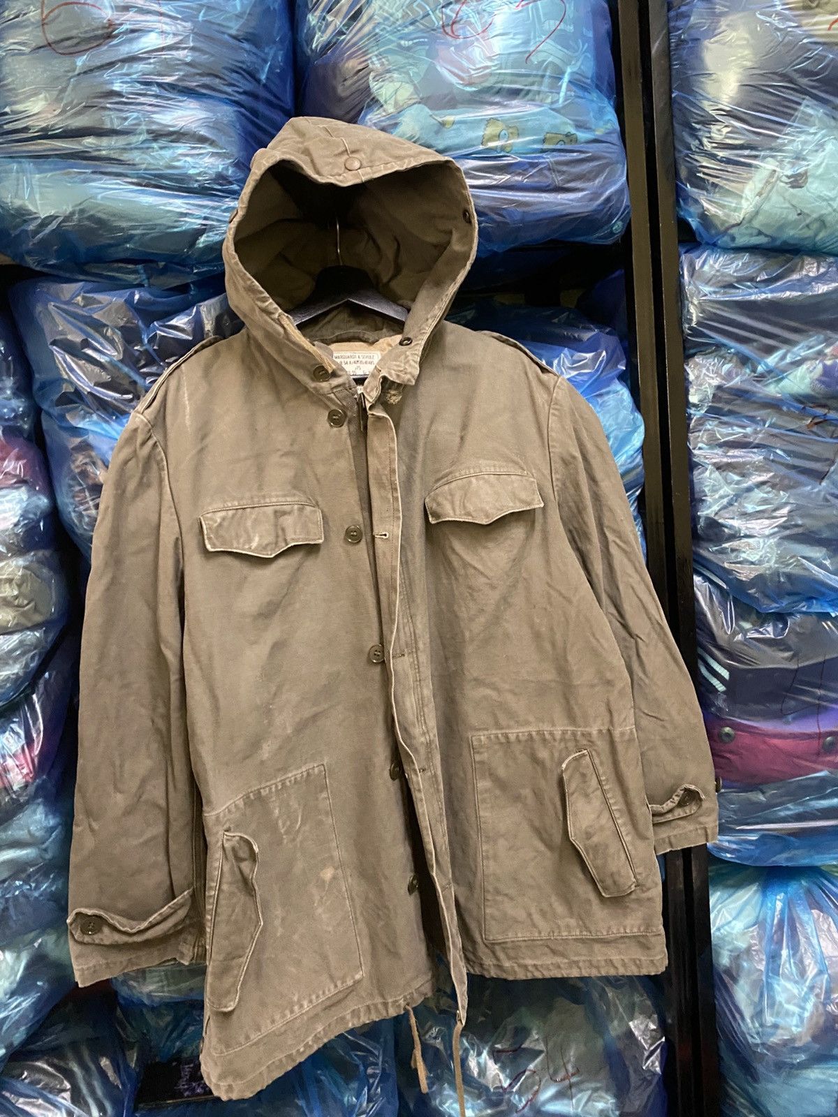 Other Vintage 70s Marquardt & Schulz Military Hooded Field Jacket Size US M / EU 48-50 / 2 - 3 Thumbnail