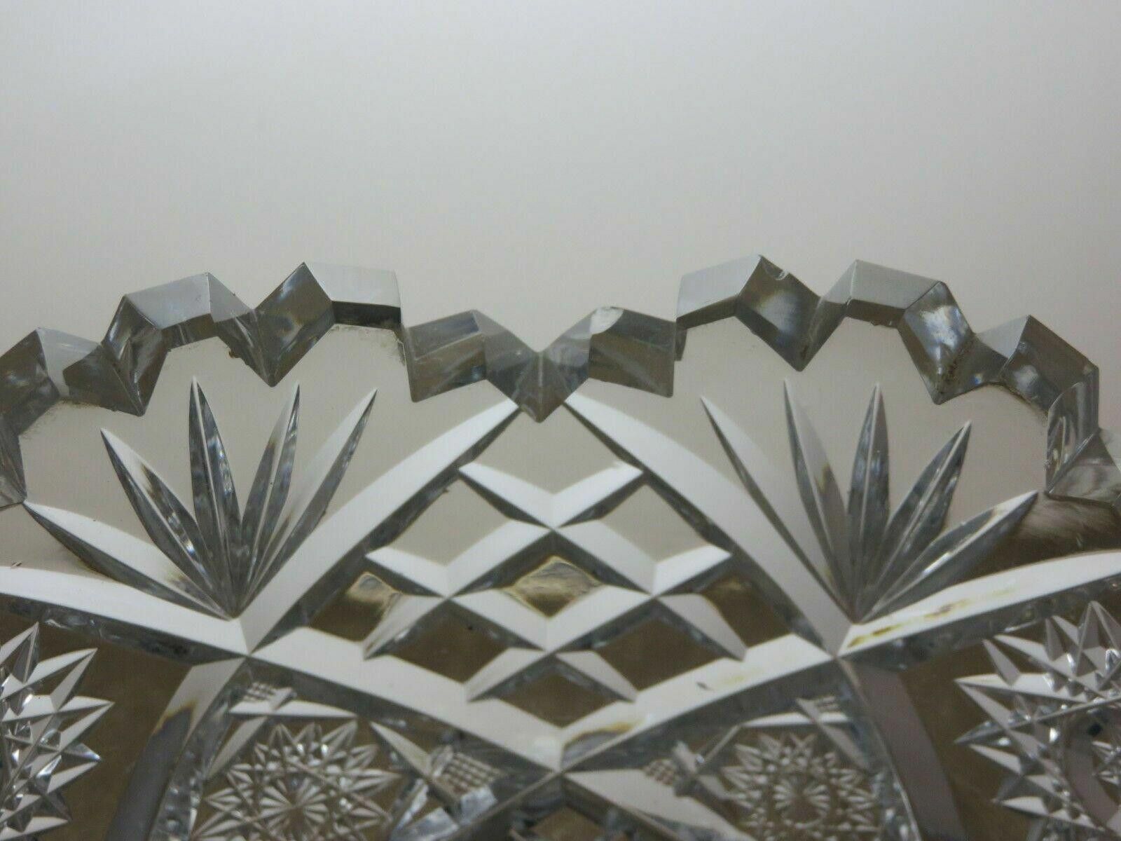 The Unbranded Brand American Brilliant Period Crystal Hobstar Cut Fruit Bowl Size ONE SIZE - 5 Thumbnail