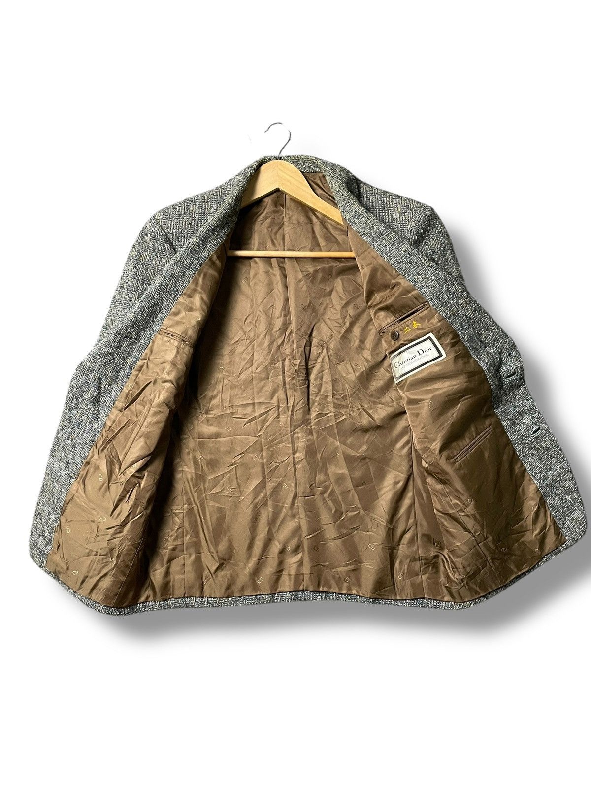 Christian Dior Monsieur × Designer × Vintage Christian Dior Vintage Tweed Wool Blazer (44) Size US M / EU 48-50 / 2 - 2 Thumbnail