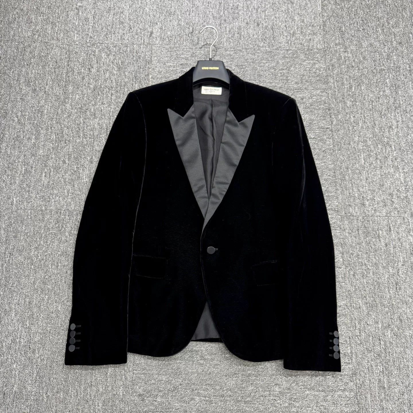 Saint Laurent Paris stylish velvet blazer from SLP Size US L / EU 52-54 / 3 - 1 Thumbnail