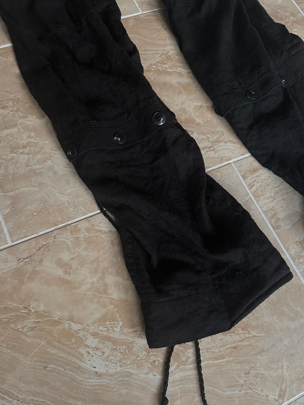 Hyein Seo Hyein Seo Black Patchwork Pants Size US 30 / EU 46 - 5 Thumbnail