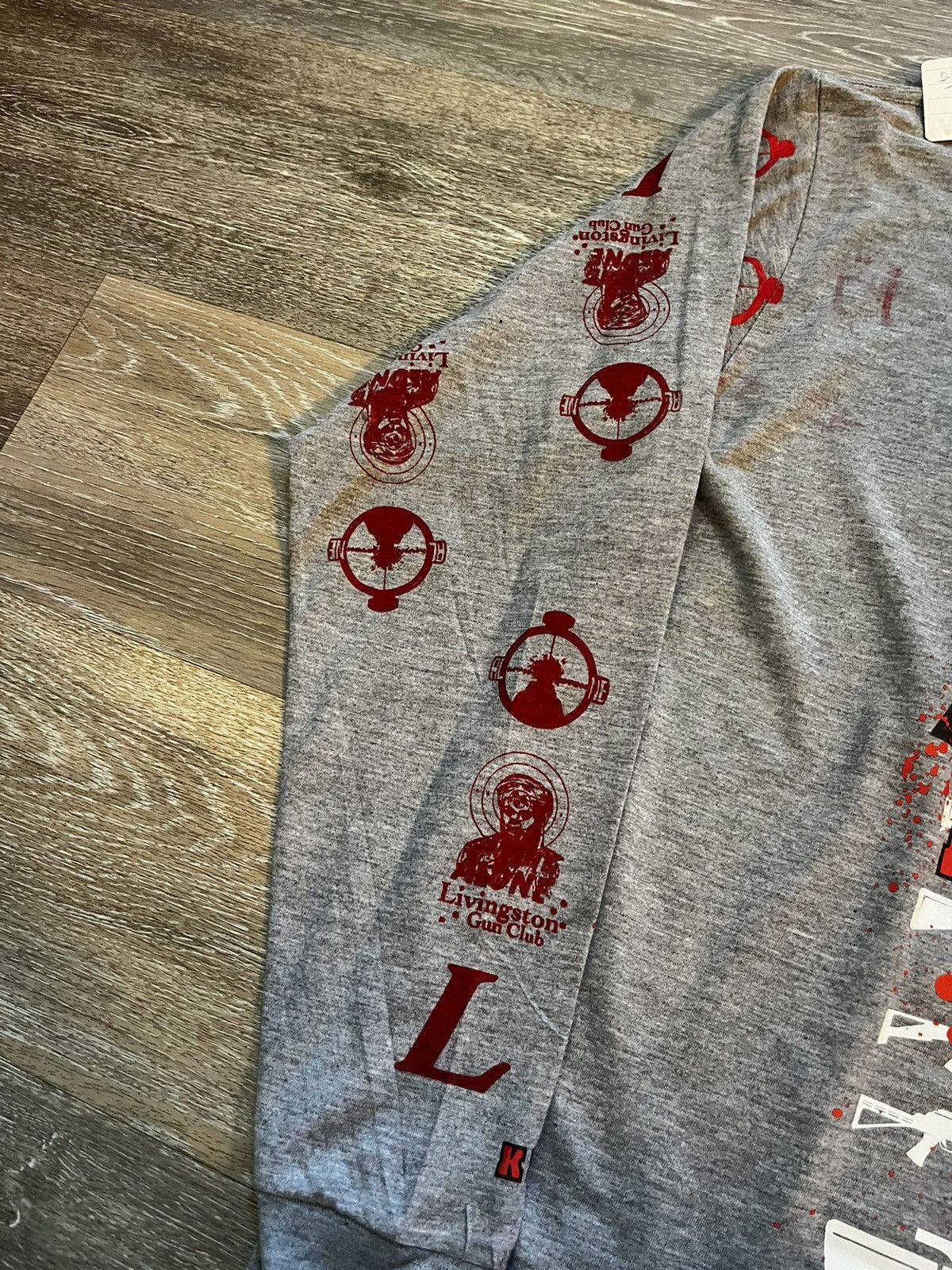 Other Up-Cycled Army Gun Club Long-Sleeve T-Shirt Size US XL / EU 56 / 4 - 12 Thumbnail