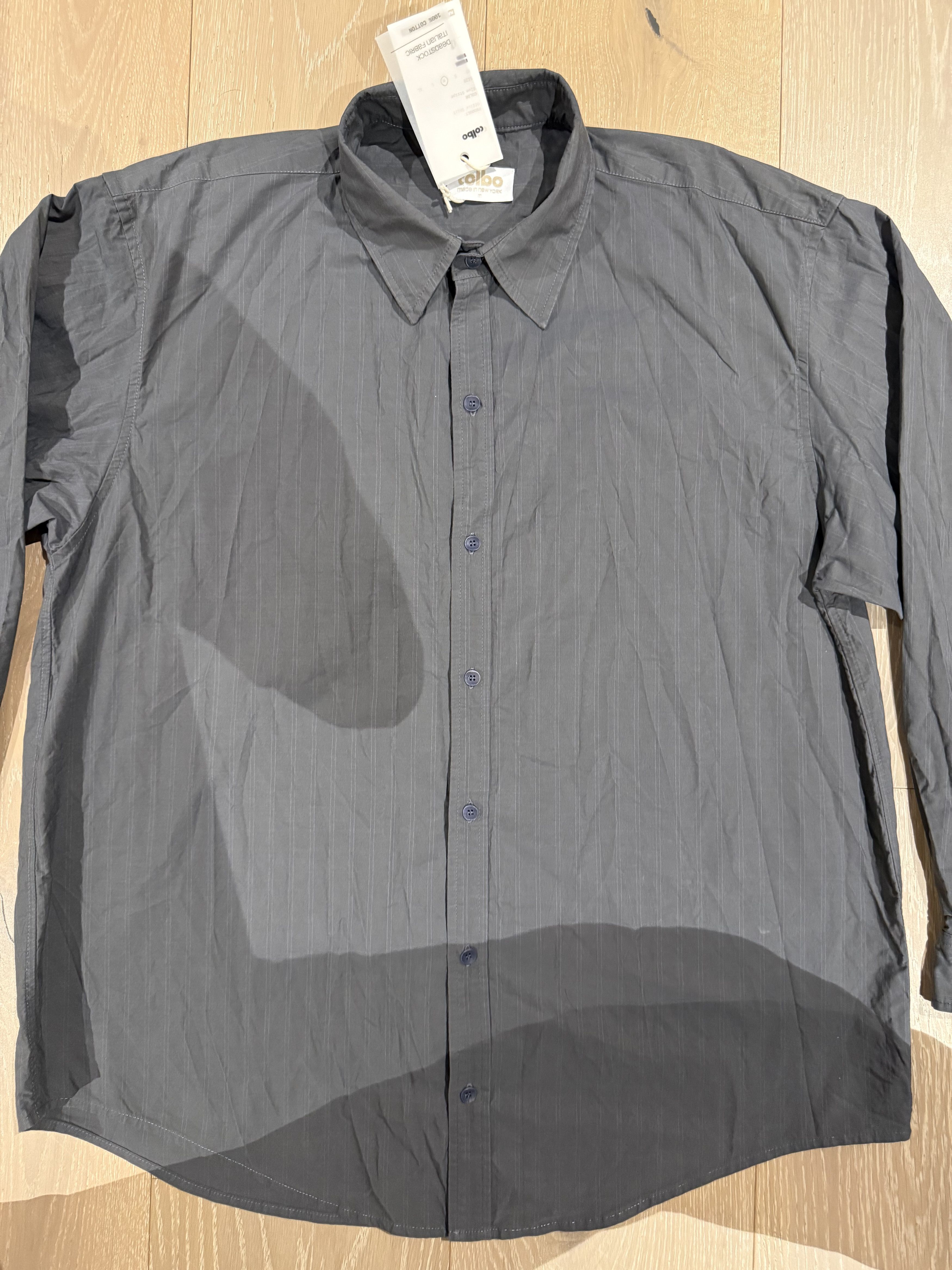 Colbo 💚 18/22 Colbo NYC Office Shirt Blue Stripe Medium NEW Size US M / EU 48-50 / 2 - 5 Thumbnail