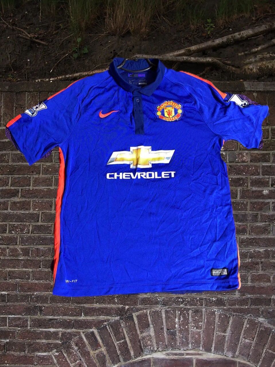 Nike × Vintage Vintage Nike Manchester United Jersey 2014 t-shirt Size US L / EU 52-54 / 3 - 1 Thumbnail