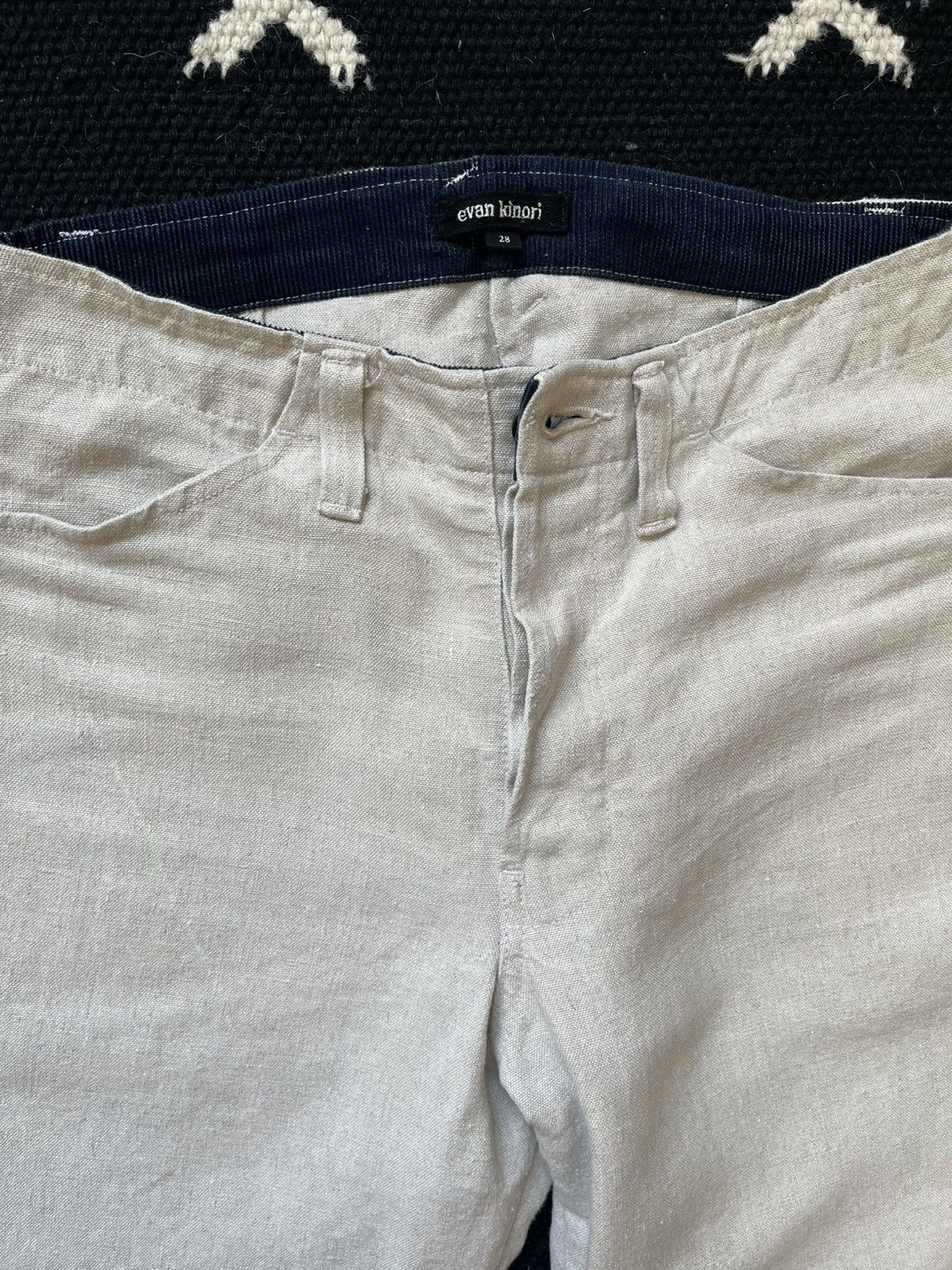 Evan Kinori Four pocket pant - tumbled hemp canvas Size US 28 / EU 44 - 3 Thumbnail