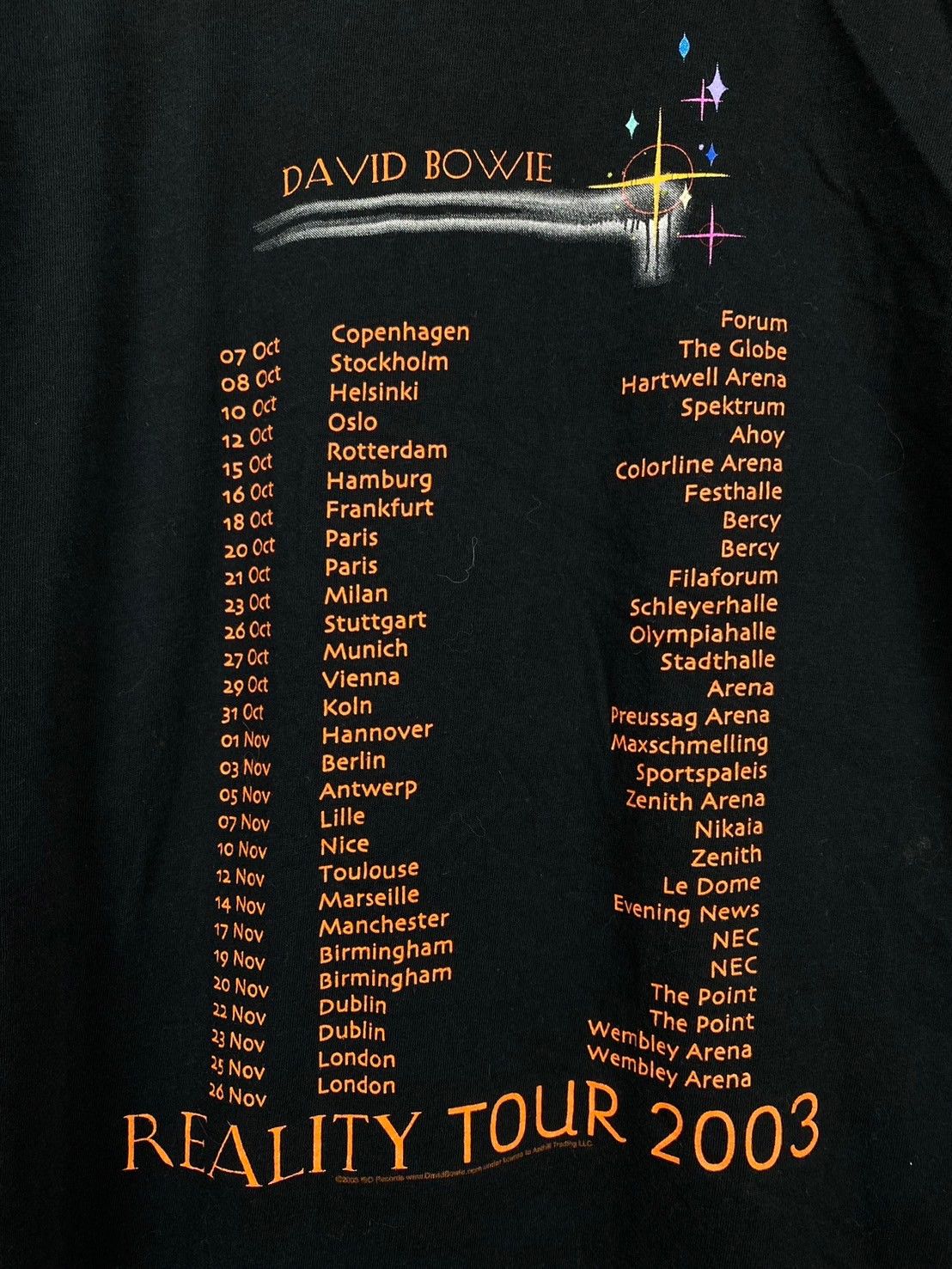 Band Tees × Vintage Vintage David Bowie Reality Tour 2003 T-Shirts DO333 Size US XXL / EU 58 / 5 - 5 Thumbnail