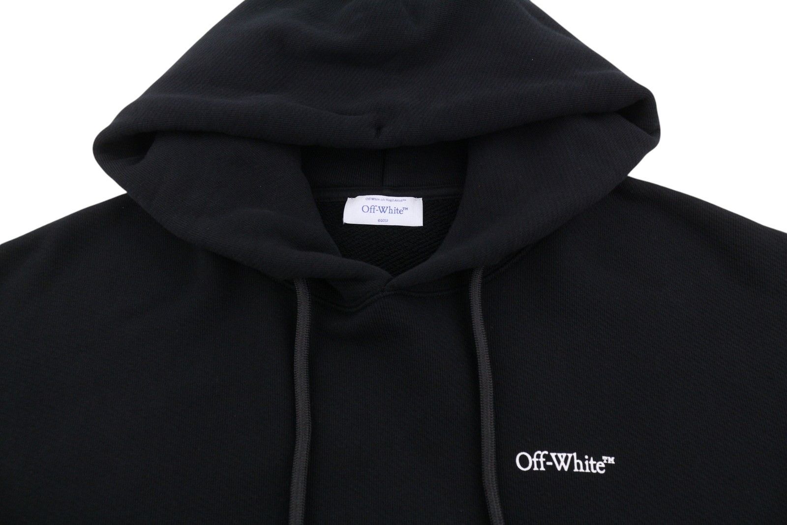 Off-White L Black Kangaroo Pocket Logo Oversized RRP765 87772 Size US L / EU 52-54 / 3 - 4 Thumbnail