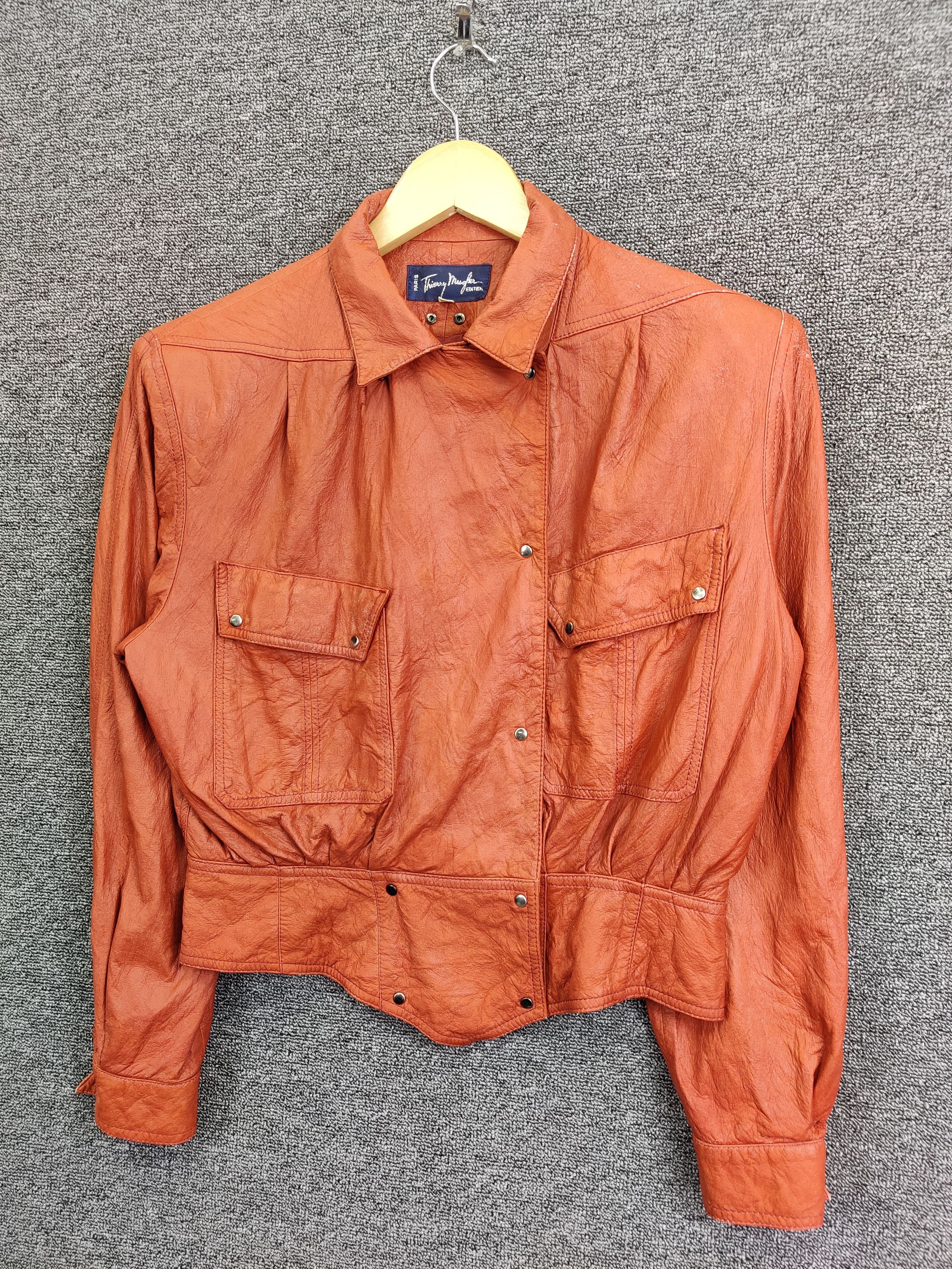 Thierry Mugler Vintage Thierry Mugler Leather Jacket Size US M / EU 48-50 / 2 - 3 Thumbnail