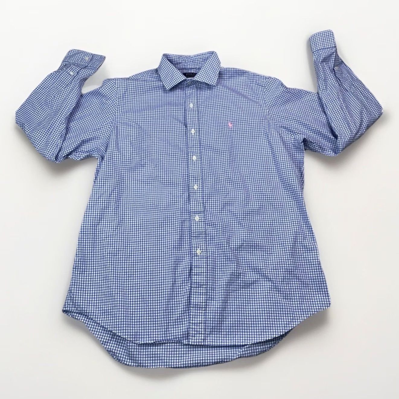 Polo Ralph Lauren Polo Ralph Lauren Button-Up Shirt XL Mens Check Gingham Pink Logo Cotton Blend Multicolor 90s Preppy Classic College Size US XL / EU 56 / 4 - 2 Thumbnail