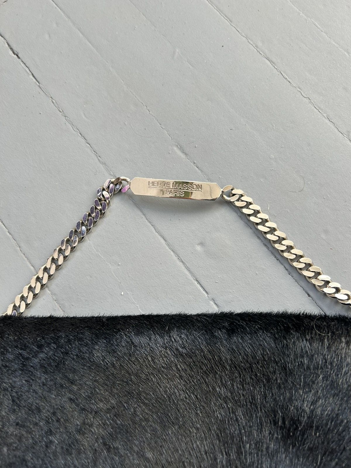 Vintage Herve Masson Paris leather fur bag Size ONE SIZE - 3 Thumbnail