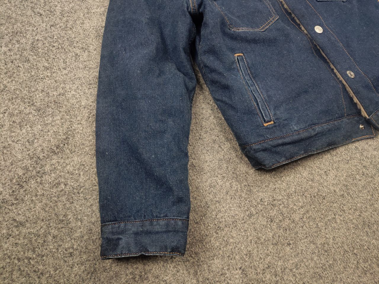Pangaia Pangaia Design Unisex Hemp Blue Denim Sherpa Lined Jacket Size US S / EU 44-46 / 1 - 7 Thumbnail