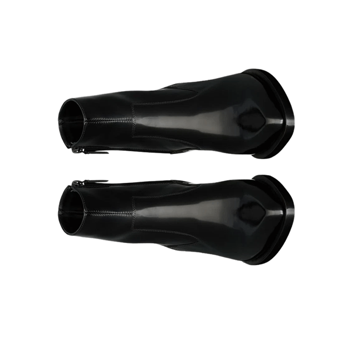 Saint Laurent Paris oc11z1225 800569 Beat Booties in Glazed Leather in Black Size US 8.5 / IT 38.5 - 2 Thumbnail