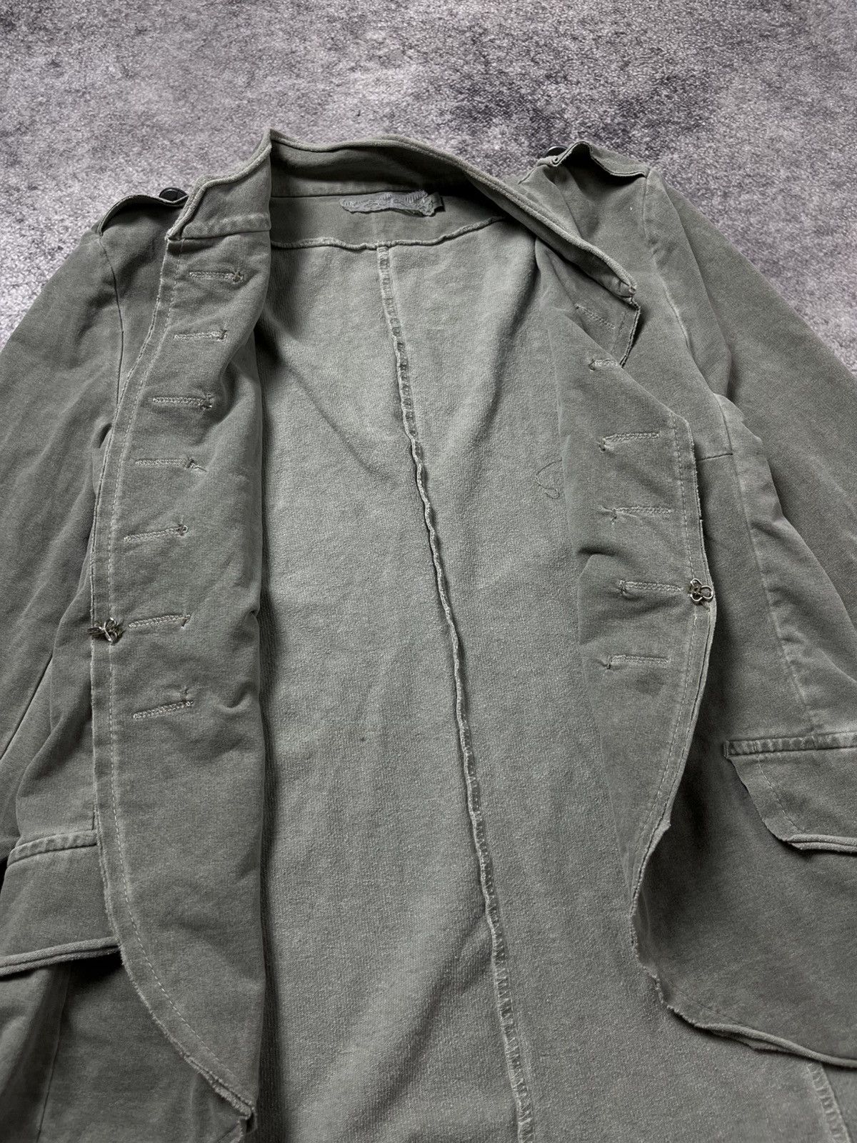 Hysteric Glamour × Undercover 🔥GOTHIC NAPOLEON MILITARY 00'S WASHED JACKET JAPAN Size L / US 10 / IT 46 - 8 Thumbnail
