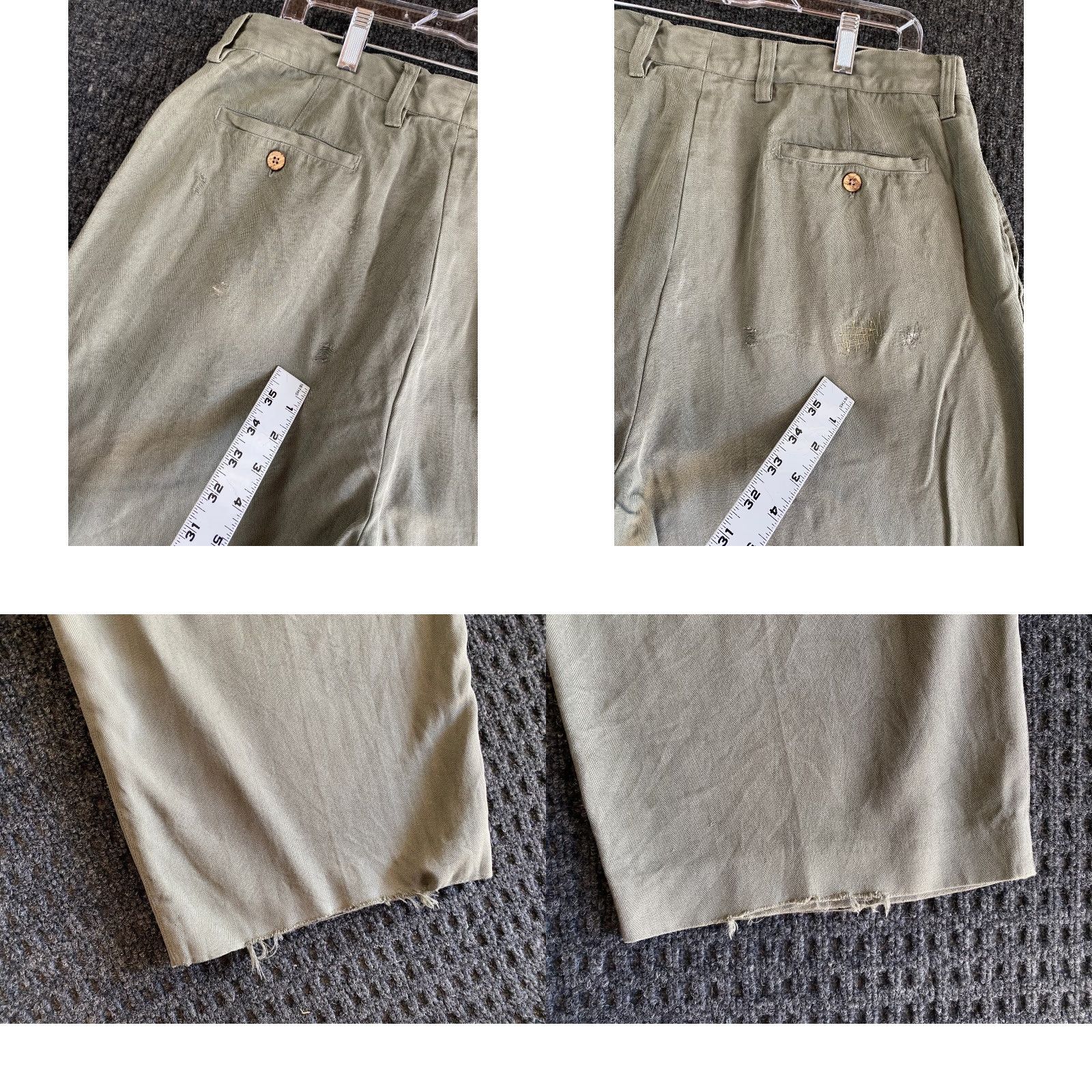 Tommy Bahama Tommy Bahama Men’s Silk Pants Green 38 Relaxed Fit Wide Leg 100% Silk Chino Straight Inseam 28 in Belt Loops Dry Clean Only Vintage? (No) Size US 38 / EU 54 - 9 Thumbnail