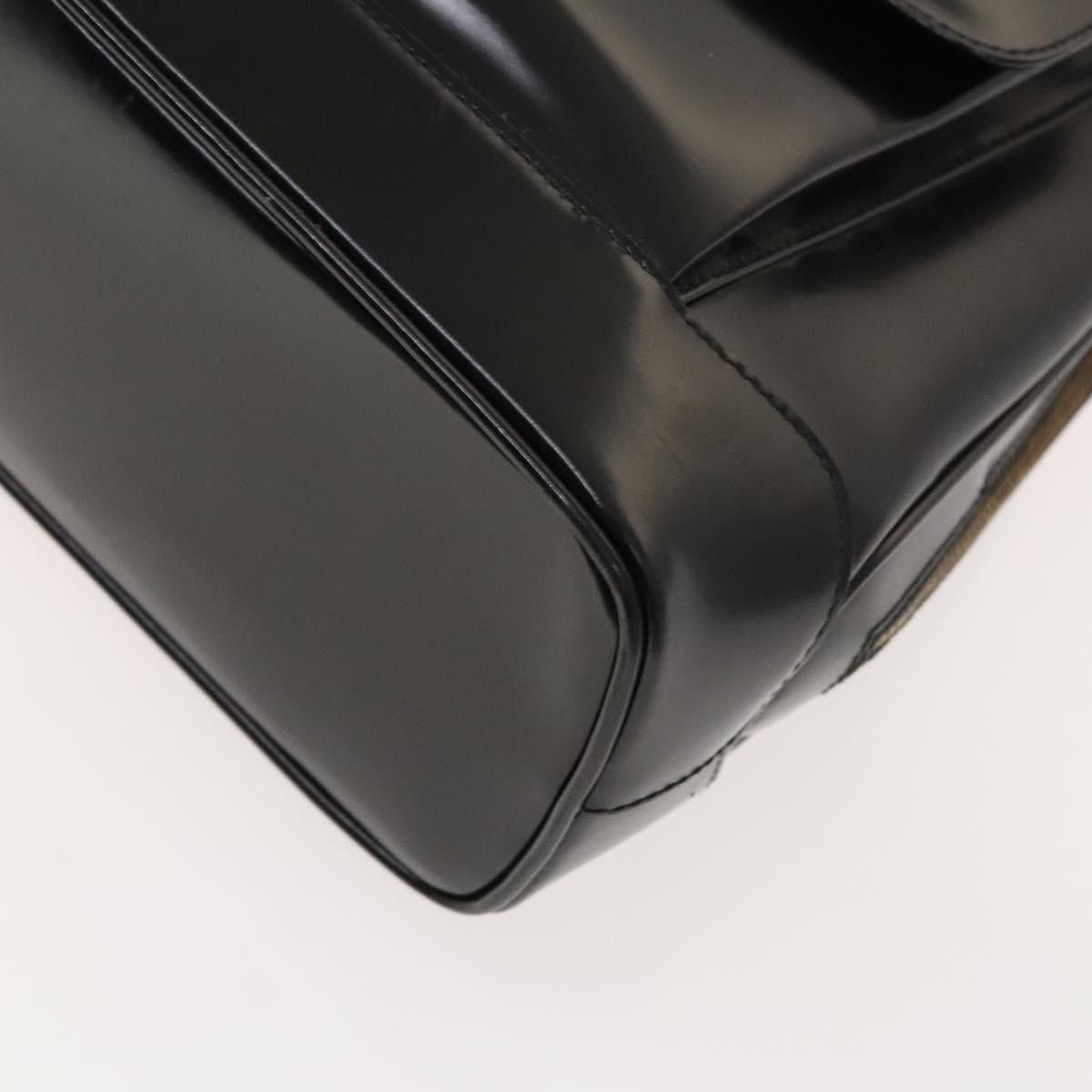 Gucci GUCCI Shoulder Bag Patent Leather Black Gold Size ONE SIZE - 10 Thumbnail