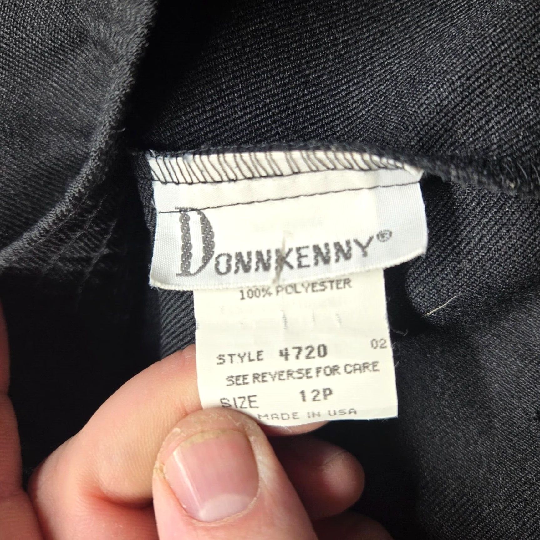 Vintage VINTAGE Donnkenny Skirt Women 12P Petite Adult Knee Length Gray A-Line Pockets 80s Grandmacore Mens? Size 34" / US 12 / IT 48 - 2 Thumbnail