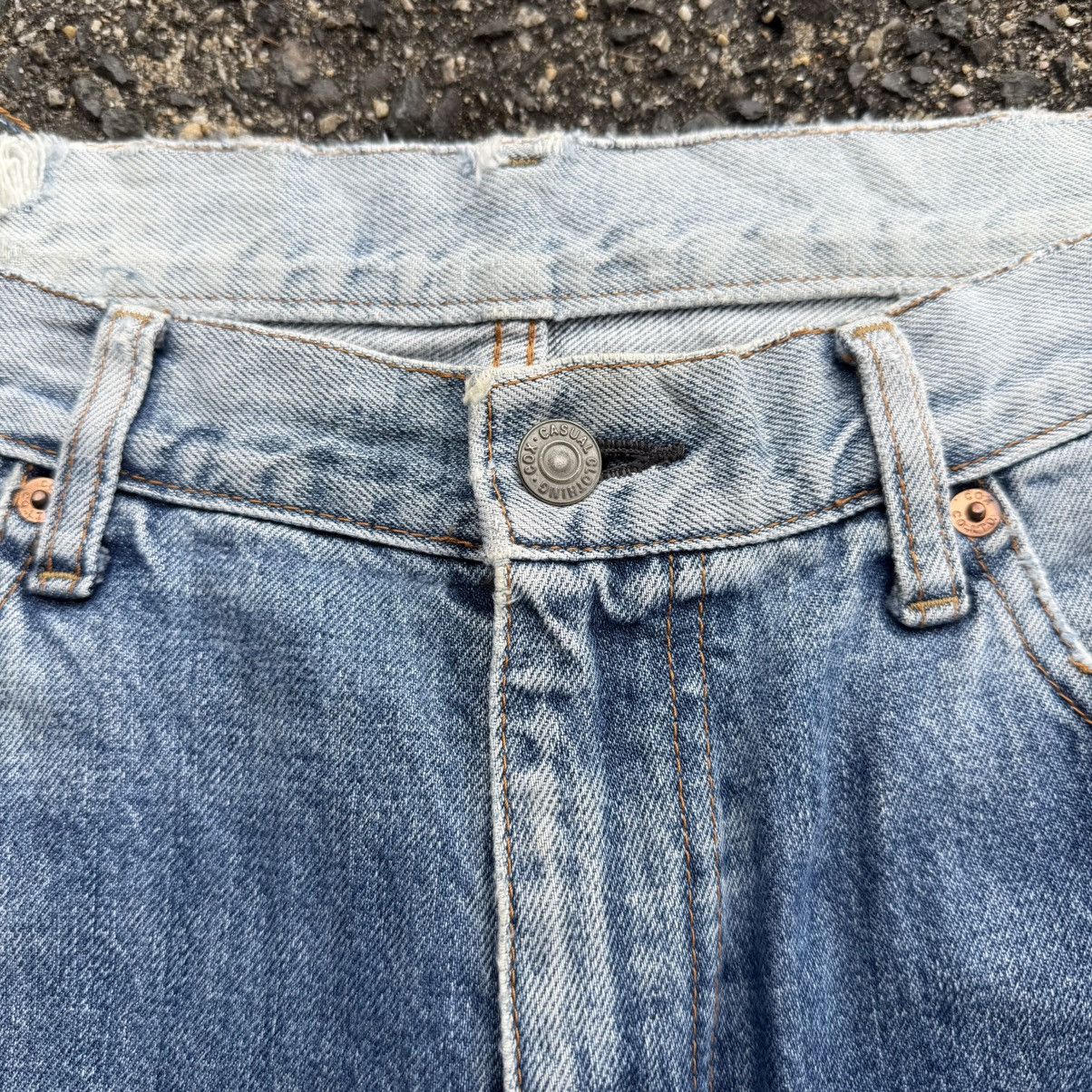 Japanese Brand VINTAGE COX STRAIGHT FADED JEAN DENIM PANTS Size US 34 / EU 50 - 7 Thumbnail