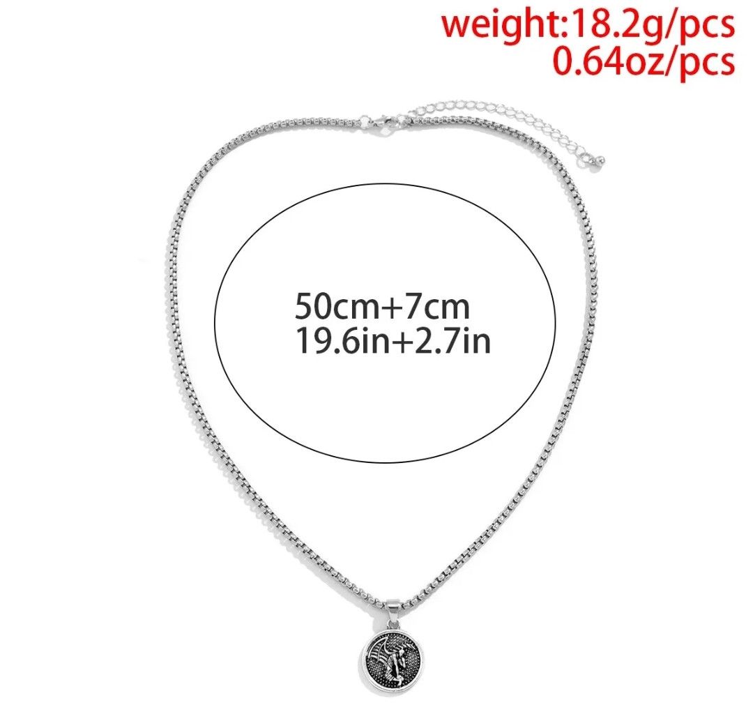 Jewelry × Vintage Pendant Flying Coin Men Vintage Necklace Size ONE SIZE - 4 Thumbnail