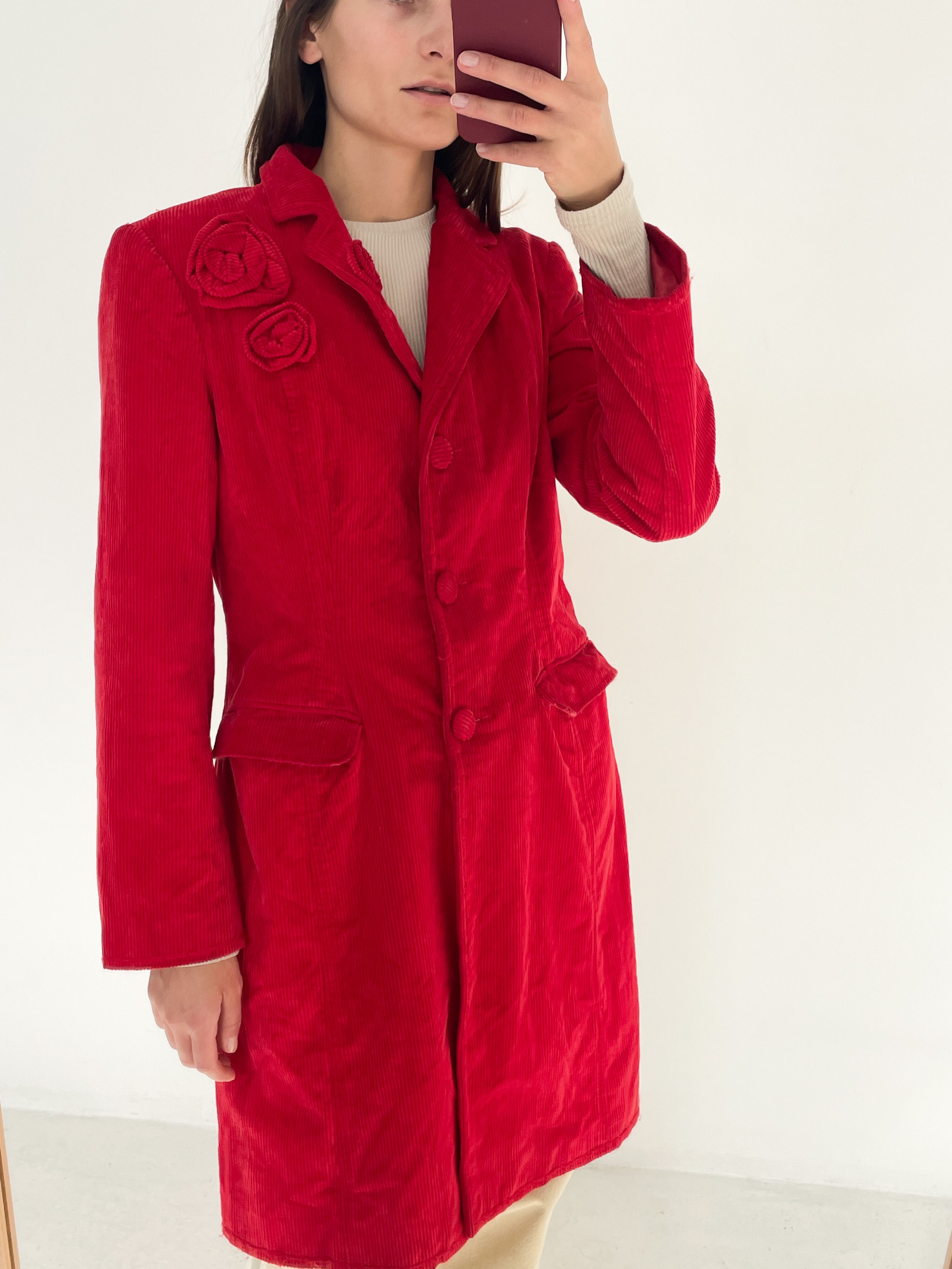 Moschino red velvet coat Size M / US 6-8 / IT 42-44 - 8 Thumbnail