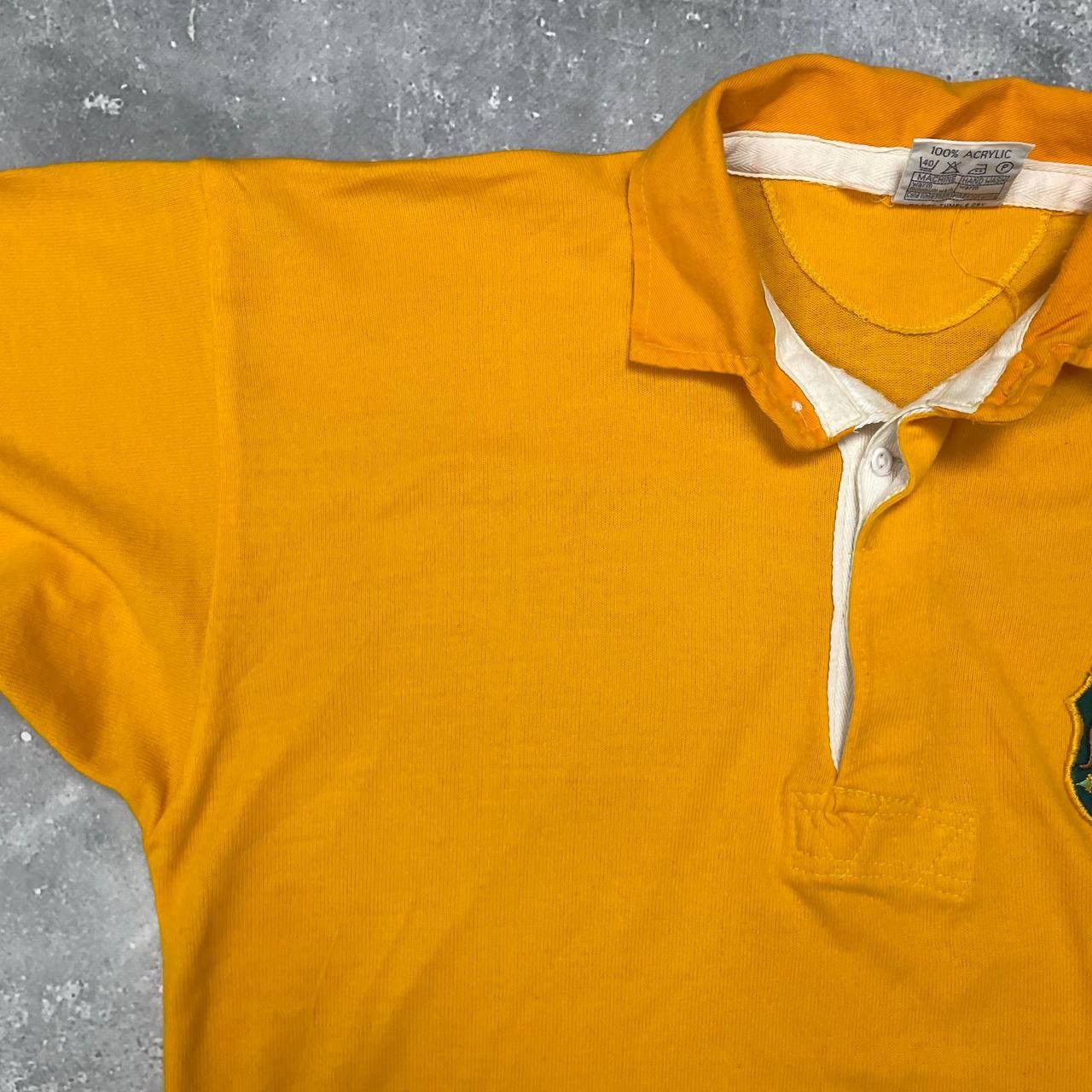 Vintage 90s Australia Rugby DNS Long Sleeve Shirt Yellow