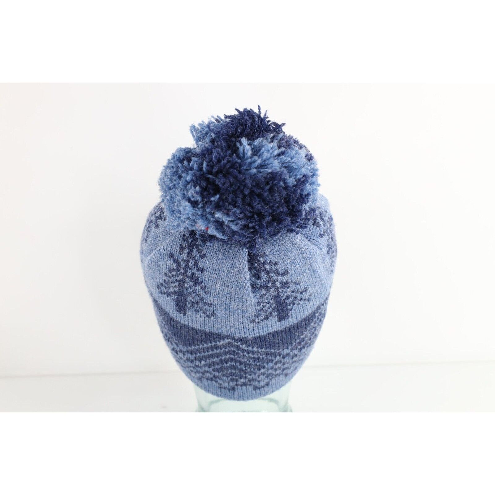 Vintage Vintage 70s Streetwear Wool Knit Tree Pom Winter Beanie Hat Size ONE SIZE - 3 Thumbnail