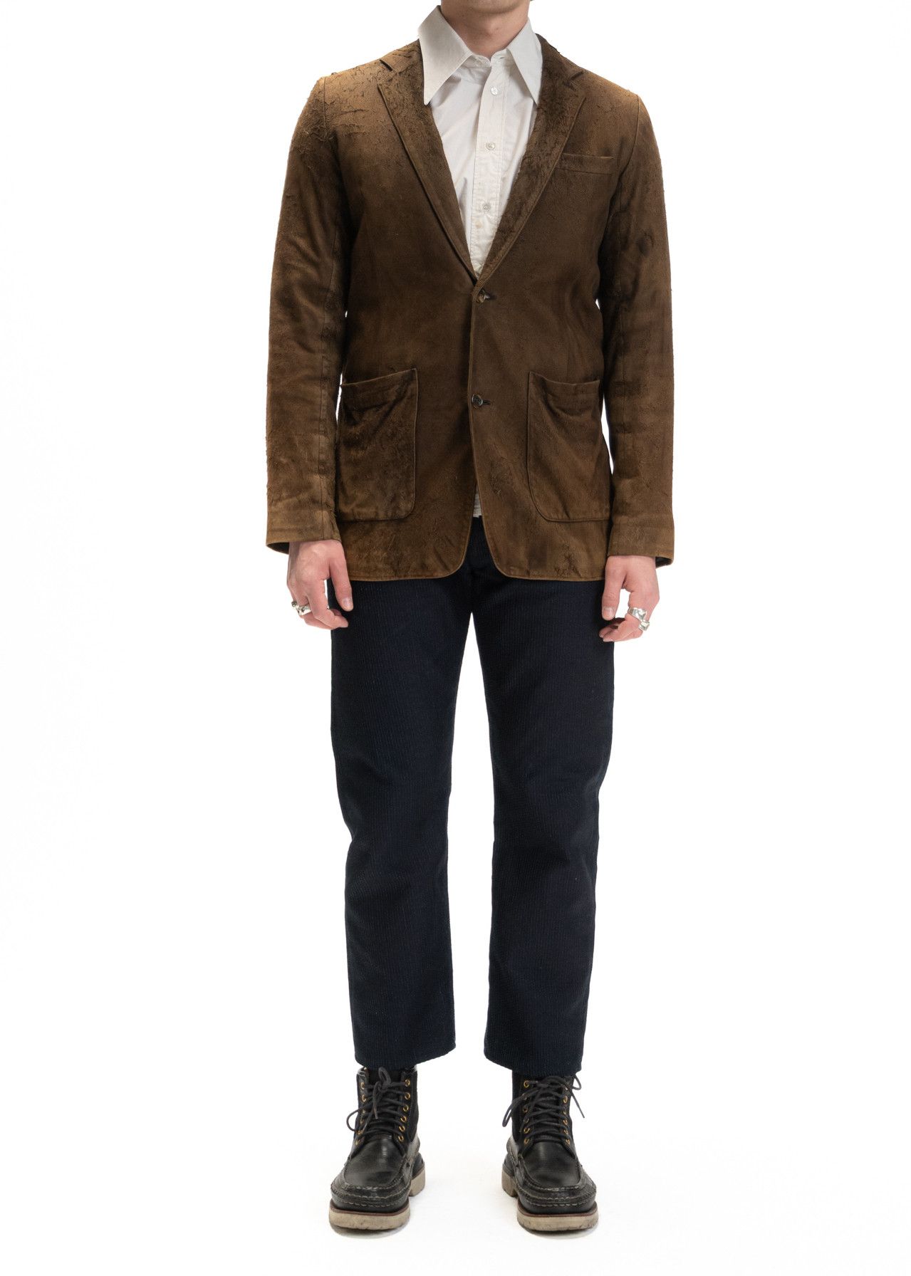 Undercover Blistered Suede "Groupie" Blazer Size US L / EU 52-54 / 3 - 4 Thumbnail