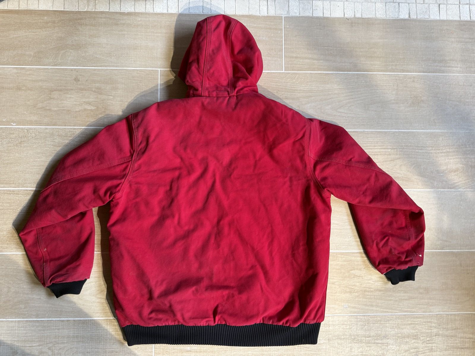 Carhartt × Vintage Carhartt Men’s Red Hooded Work Jacket Size US XL / EU 56 / 4 - 6 Thumbnail