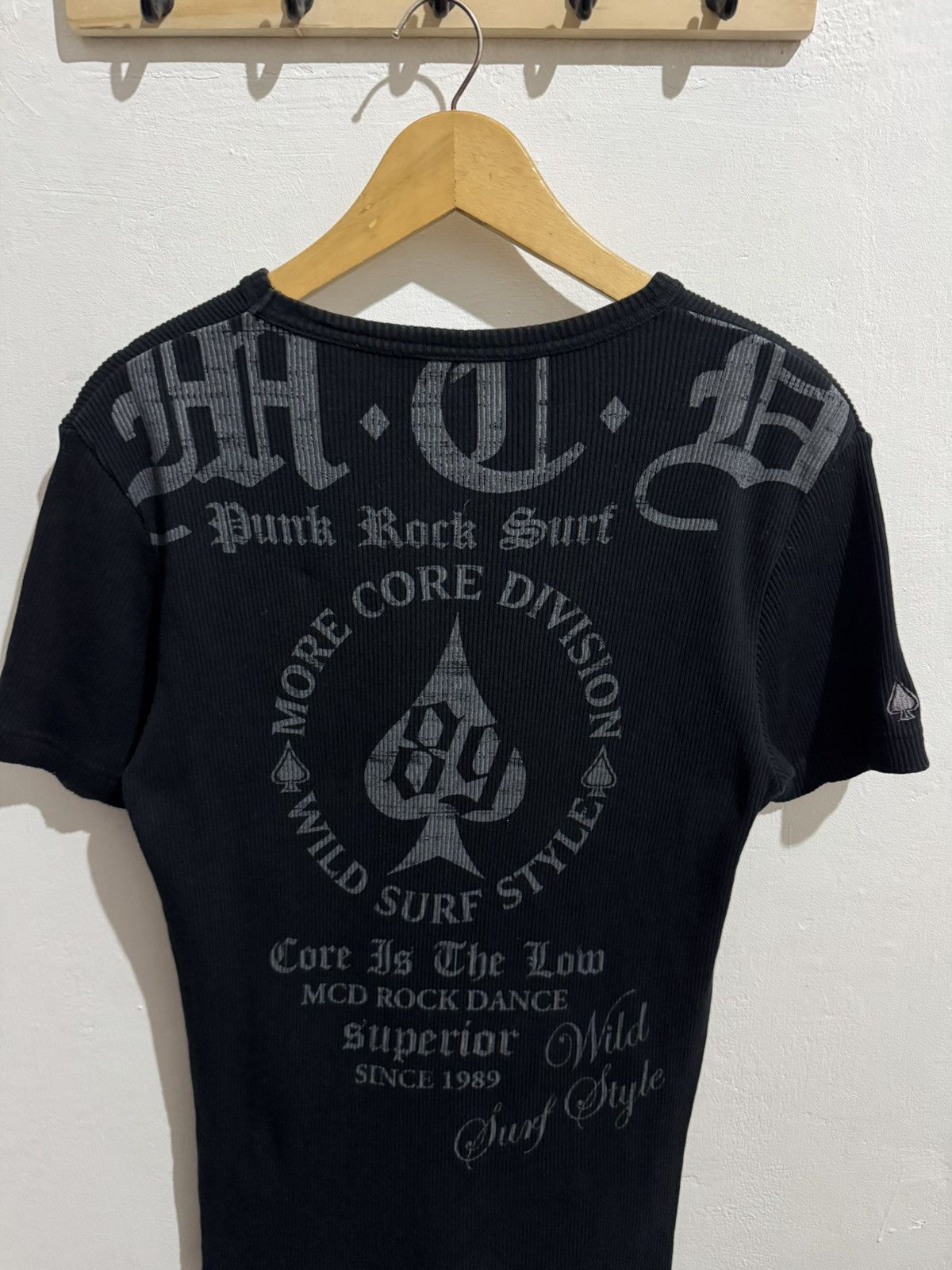 Japanese Brand Y2k M.C.D IFSIXWASNINE POEM VNECK KNIT TSHIRT Size US M / EU 48-50 / 2 - 4 Thumbnail