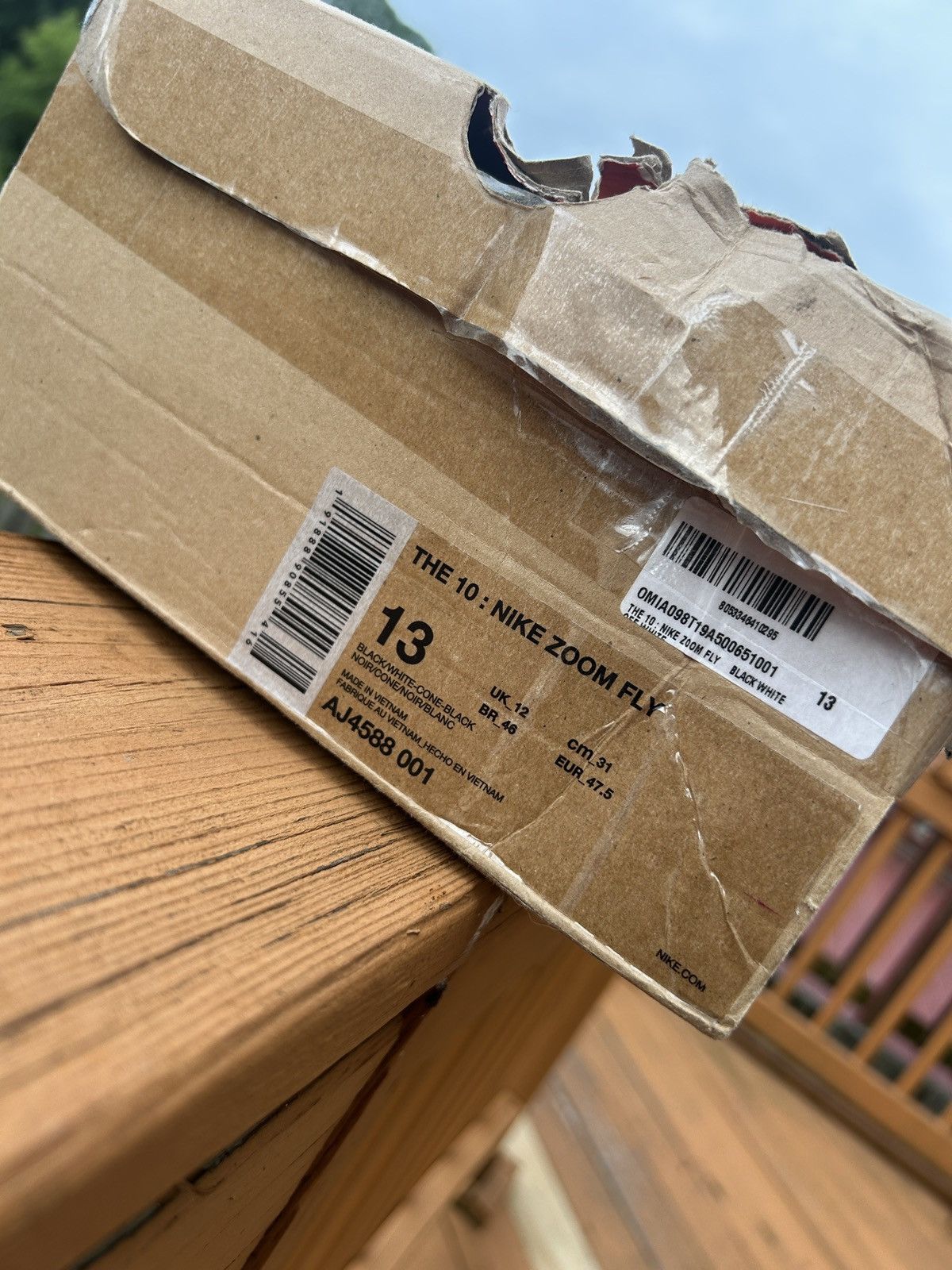 Nike × Off-White Nike Off White Zoom Fly Size US 13 / EU 46 - 7 Thumbnail