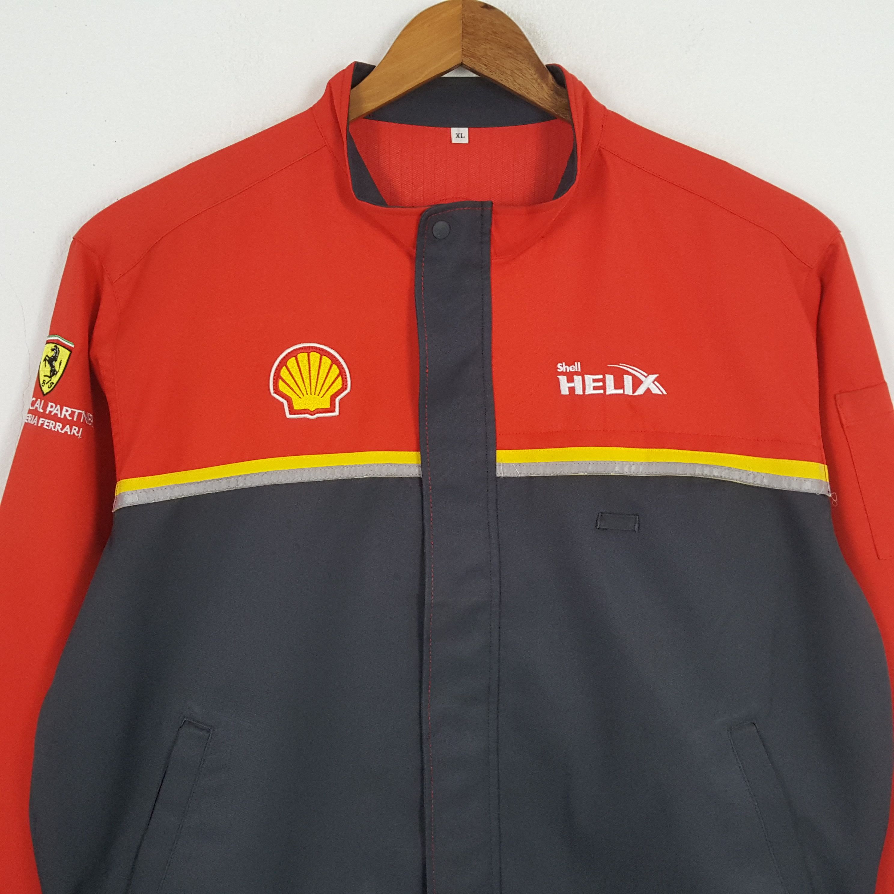 Ferrari × Vintage Vintage FERRARI SHELL Racing Team Jacket Jacket Size US XXL / EU 58 / 5 - 2 Thumbnail