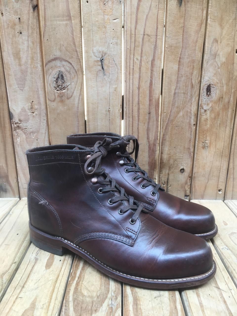 Wolverine Wolverine 1000 miles made in usa brown boots sz USA 9 D Size US 9 / EU 42 - 3 Thumbnail