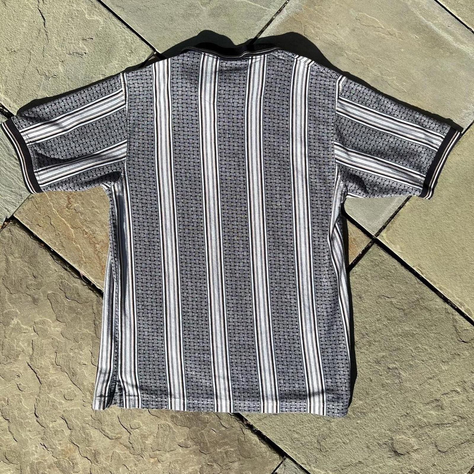 Vintage Neo-Vintage Y2K Vertical Stripe + Pattern Polo Size US M / EU 48-50 / 2 - 4 Thumbnail
