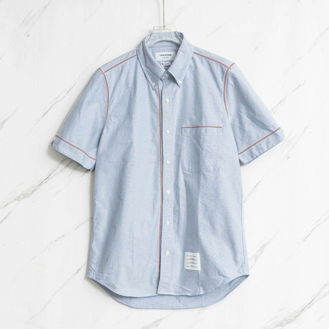 Thom Browne Thom Browne Line Design Shirt Size US M / EU 48-50 / 2 - 1 Thumbnail