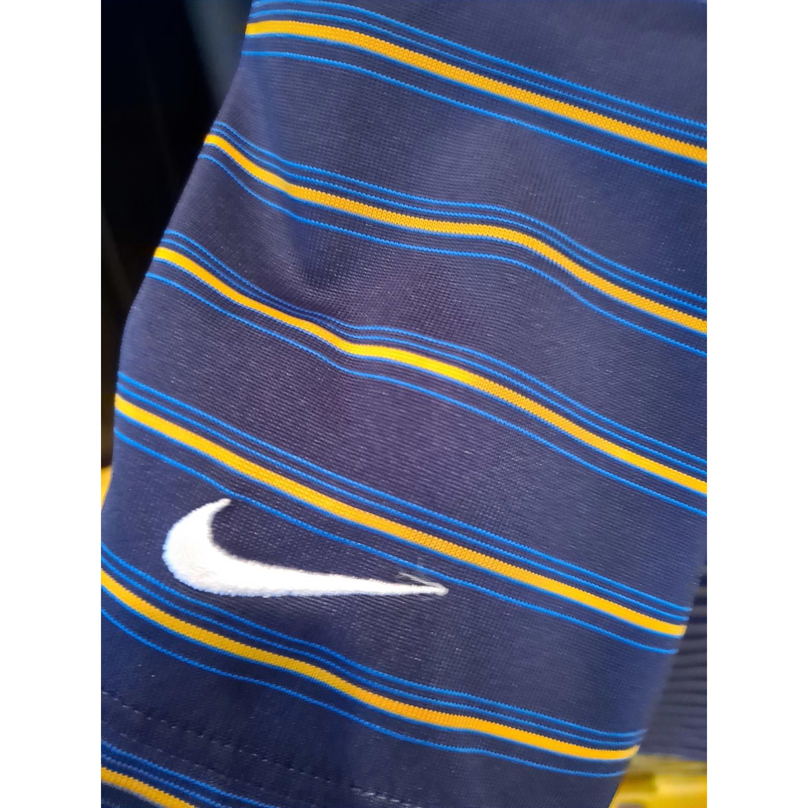 Nike Nike Golf Presidents Cup Blue and Yellow Striped Polo Shirt Size US XL / EU 56 / 4 - 5 Thumbnail