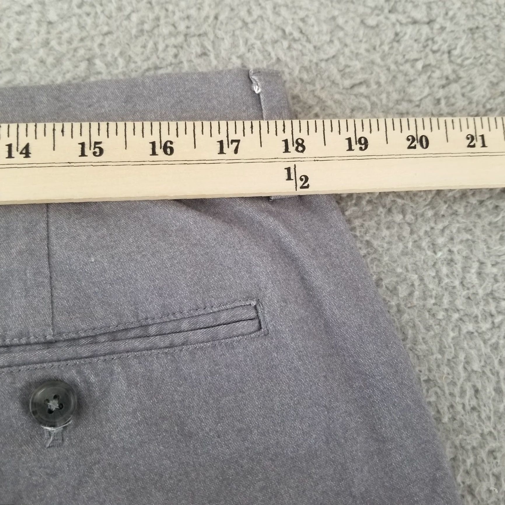 Old Navy Old Navy Mens Pants 36x30 Gray Chino Flat Front Straight Leg Regular Fit Belt Loops Casual Pants Size US 36 / EU 52 - 6 Thumbnail