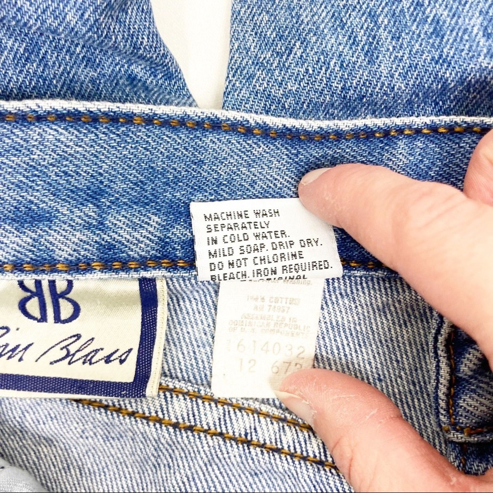 Vintage Vintage Bill Blass High Waisted Mom Jeans Sz 29 Size 29" - 5 Thumbnail