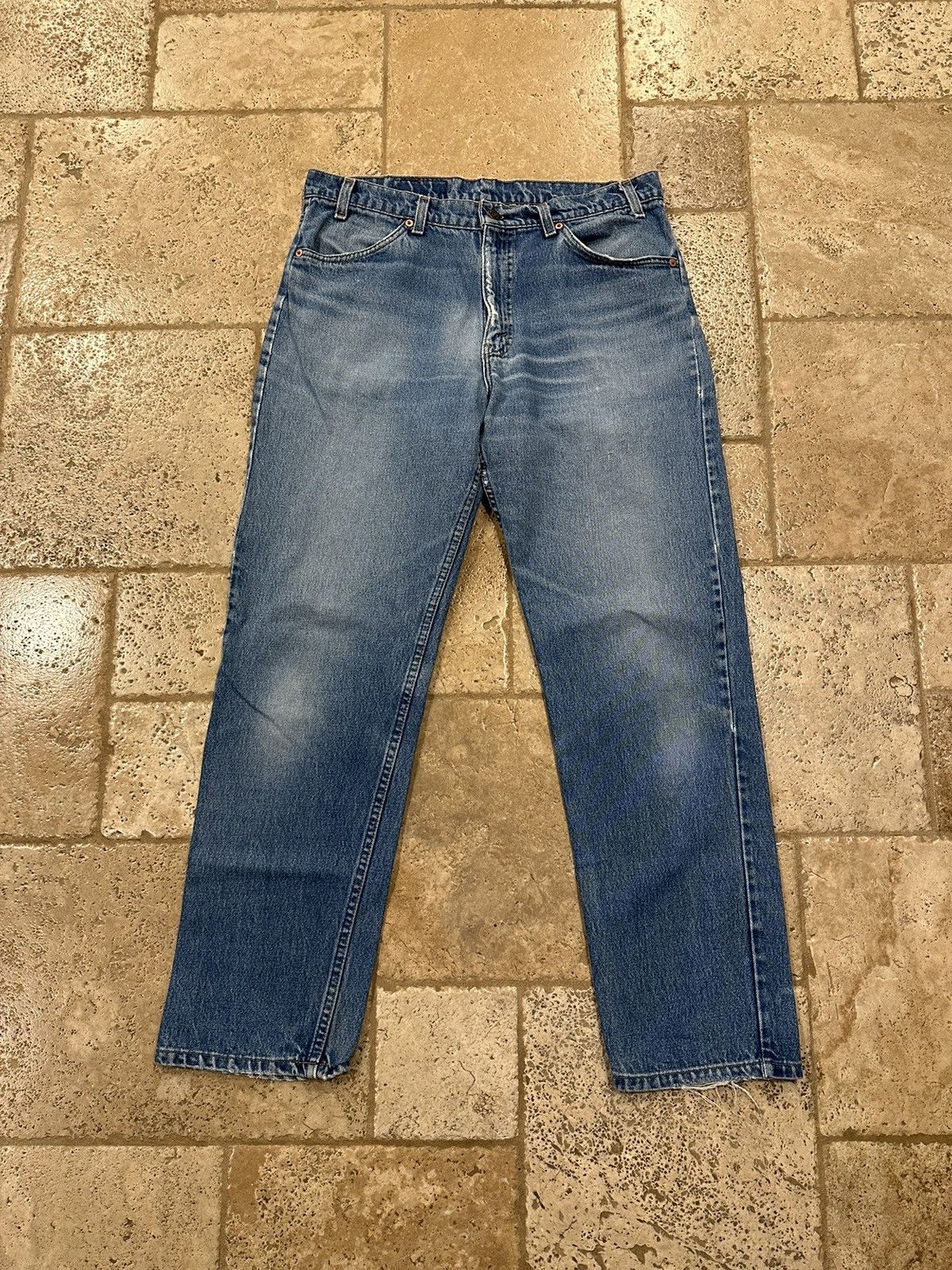 Levi's Vintage Levi’s 505 Orange Tab Blue Wash Denim Jeans Size US 36 / EU 52 - 12 Thumbnail